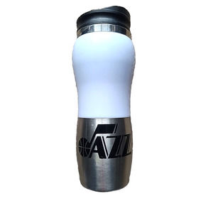 Utah Jazz NBA 20oz White Stainless Steel Tumbler Cup Mug